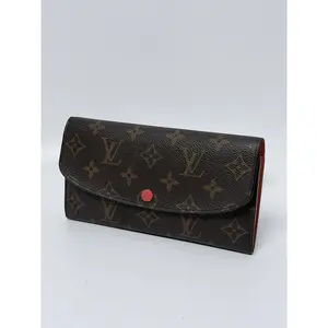 Pre-owned Louis Vuitton leather wallet Monogram Emilie JE332LV