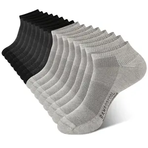 BAMBOO COOL Men's Ankle Socks, 8-Pack Black Bamboo Fabric Plain Athletic Tubesocks, Cushioned, Moisture-Wicking, Arch-Supportive, Breathable for All Seasons Outdoor Activities, 8A:black 8 Pack