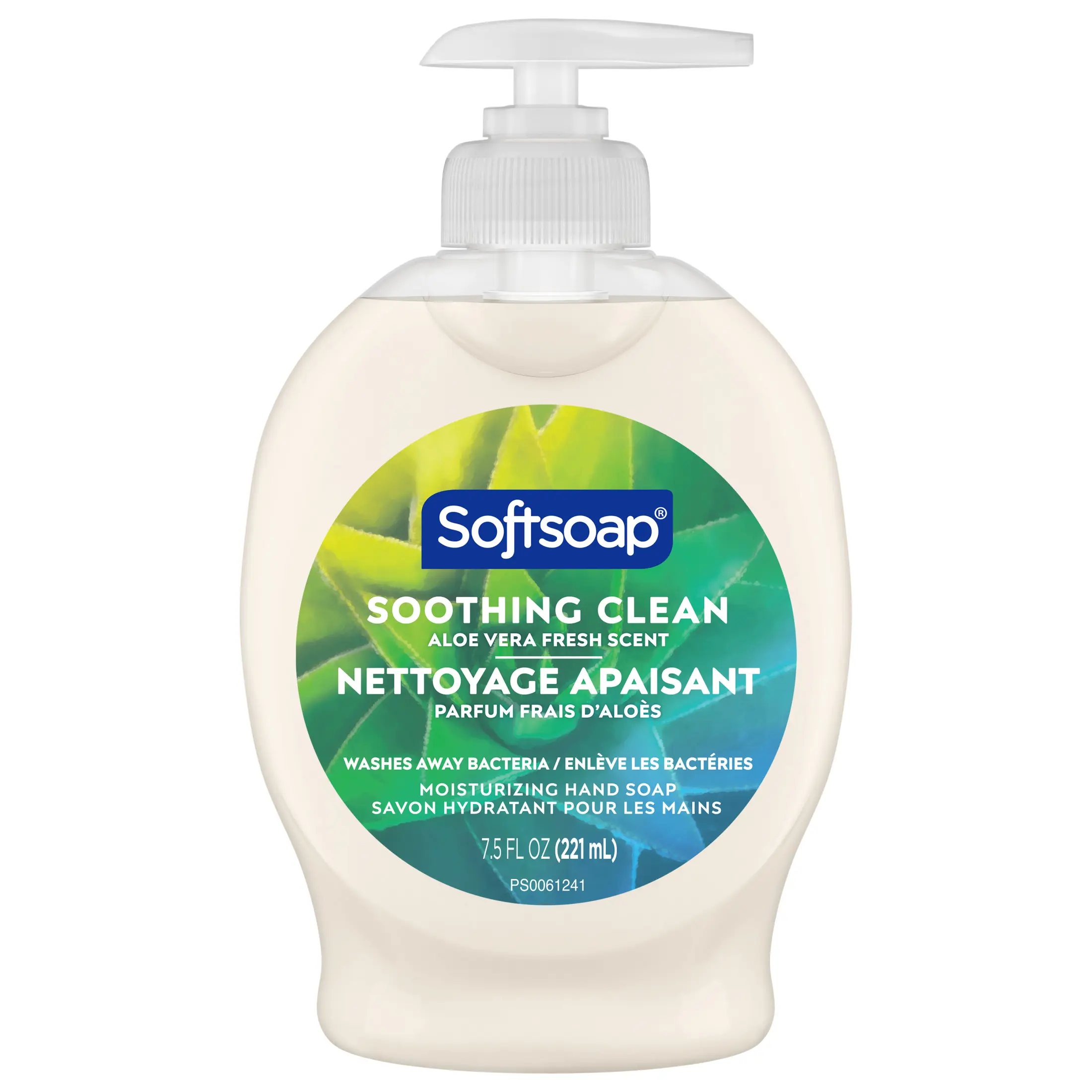 (6 pack) Softsoap Soothing Clean Aloe Liquid Hand Soap, Kitchen and Bathroom Hand Soap, 7.5 fl oz
