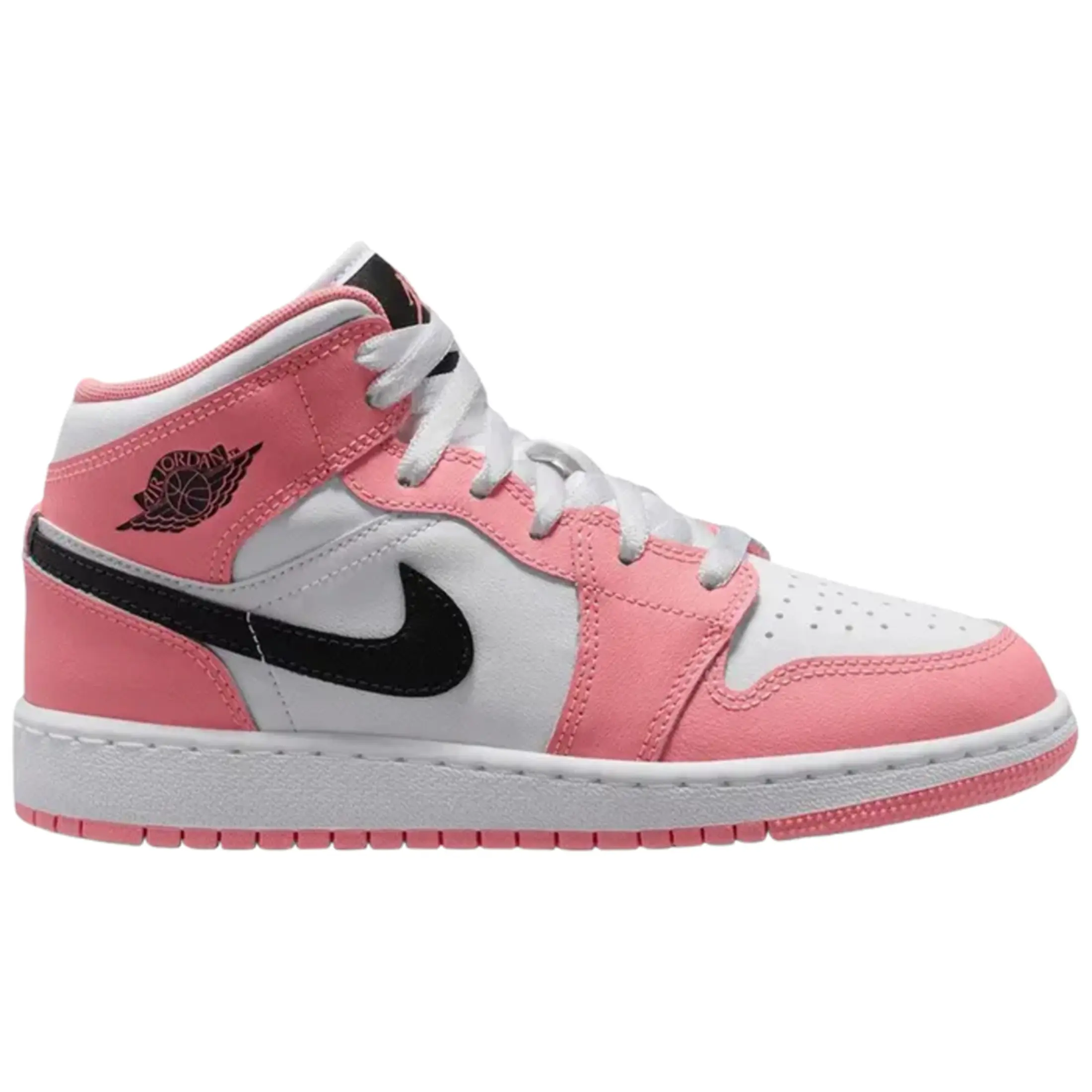 Nike Air Jordan 1 Mid Pink Gaze Youth Fashion Shoes New