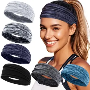 6 Pack Sweatbands Headbands for Women Workout Headbands Non Slip Sports Yoga Running Hair Bands