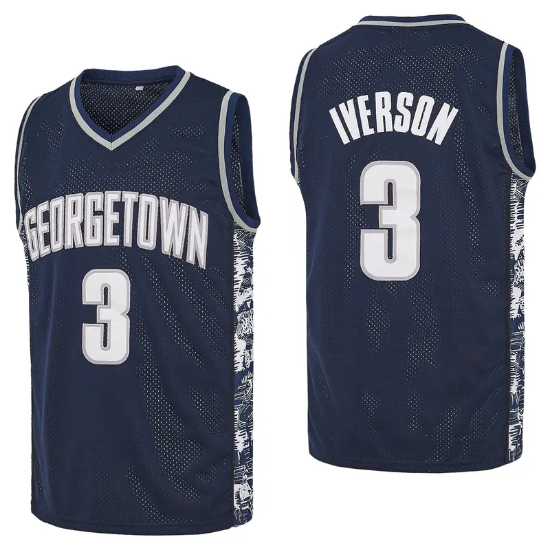 Men's #3 Allen Iverson 90s Hip Hop Embroidered Basketball Jersey - Sleeveless Moisture Wicking Athletic Top, Sports Style Mens Jersey Style Sportswear Clothing, Practical Collector Gift