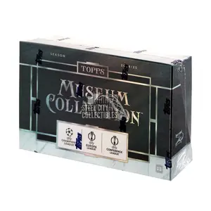 2024-25 Topps UEFA Club Competitions Museum Collection Soccer Hat-Trick Box