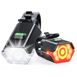 Zewdov High Lumen Super Bright Bike Lights for Night Riding, Adjustable Modes Bicycle Lights Front and Rear, Rechargeable & IP65 Waterproof Bike Headlight and Taillight Set for Cycling Electronics