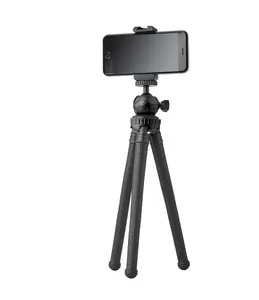 onn Adjustable Mini Tripod Stand for Compact Cameras, GoPro Cameras, and Smartphones