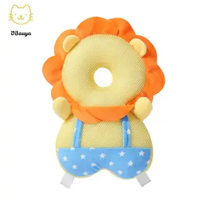 Baby Head Protector Cushion Cute Lion Shape Soft Toddler Anti-Fall Pillow for Boys and Girls