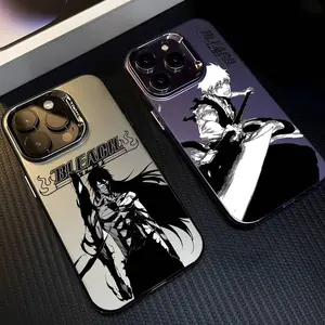 Anime B-Bleachs K-Kurosaki Phone Case For iPhone 17 Air 16 15 14 13 12 11 Pro Max Plus  Multicolor Matte Metallic Aurora Funda