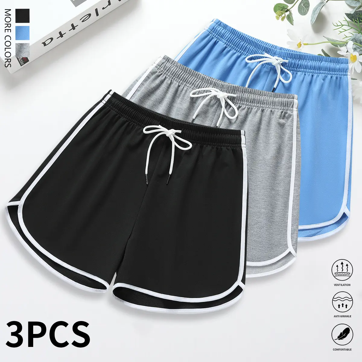 Black + Light Gray + Light Blue