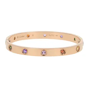 Pre-owned Cartier Love Bangle Bracelet Size 16