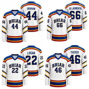 Custom Briar University Hawks Hockey Jersey, Graham, Logan, Logan, Di Laurentis White Off Campus Series, Perfect Gift for Booktok Hockey Romance Fan