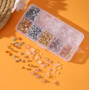 1180PCS Earring Backs Set for DIY Personalized Jewelry Making 10 Styles Hypoallergenic Silicone & Metal Earring Stoppers, Gold Silver Clear Secure Earring Back Replacements, Soft Comfortable Earring Clutches for Earring Repair, Craft Projects & Daily Wear