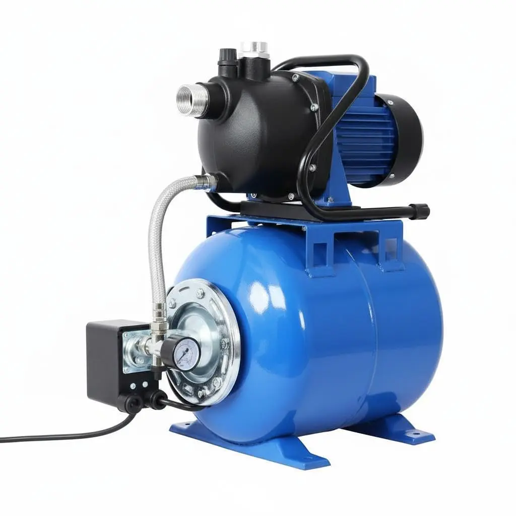 Garvee 1.6 HP 304 Stainless Steel Corrosion-Resistant Shallow Well Pump with 5 Gal Pressure Tank, 1320 GPH Auto Switch, Easy-Install System for Yard, Garden Irrigation & Home Use (Consistent Water Flow)