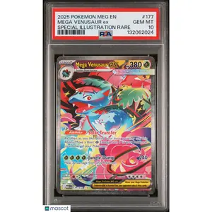 2025 Pokemon Mega Evolution Mega Venusaur EX #177 SIR PSA 10 GEM MINT