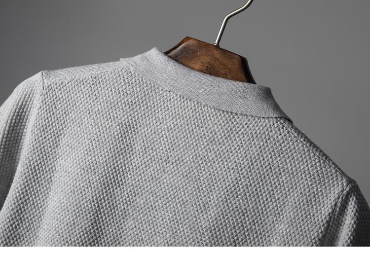 Men's V Knit Lapel Short Sleeve Top