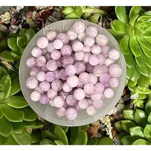 Wholesale Lot 0.5 lb Natural Kunzite Spheres Crystal Ball Energy Healing