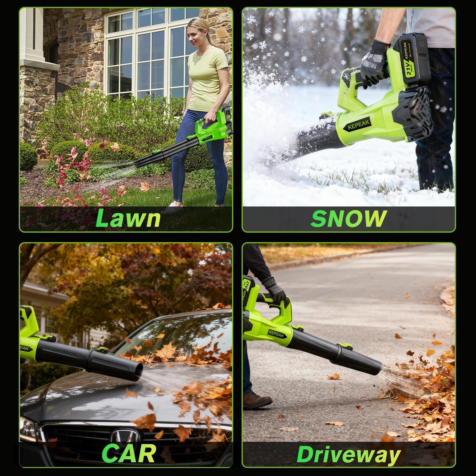 Turbo Jet Blower,Leaf Blower, Violent Turbo Fan, Pure Copper Motor,Car Drying After Wash,Cordless Leaf Blower Brushless Motor, 10-Cell 1300mAh Dual Battery Powered Electric Blower with Nylon Collection Bag,for Valentine’s Day Gift