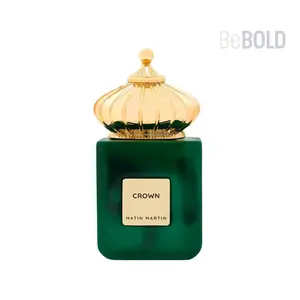 Matin Martin Crown - 100ml Aromatic Green Perfume with Pink Pepper & Bergamot Top Notes for Royal Elegance