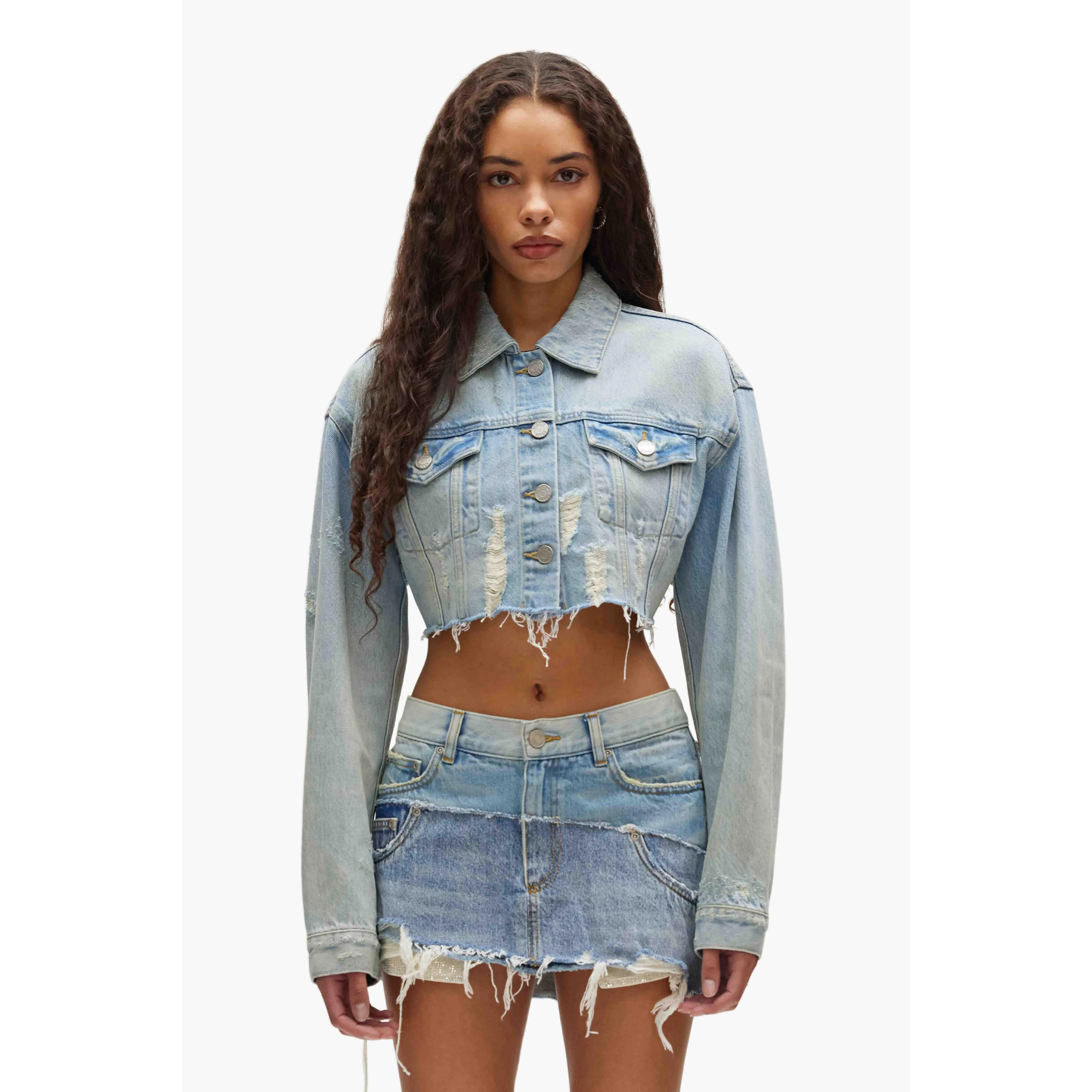 Cropped Denim Jacket