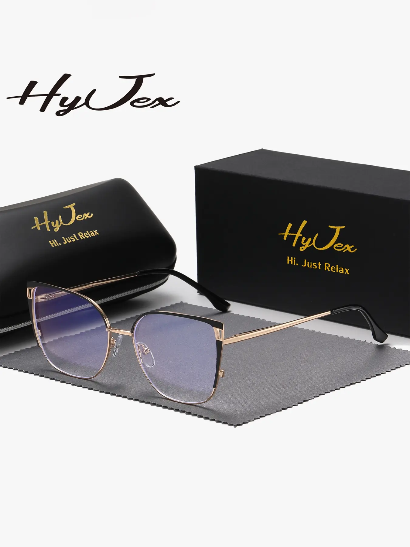HyJex 1 Piece Unisex Artistic Modeling Full Frame Plaon Glasses Elegant And Refined Butterfly Frame Plaon Glasses