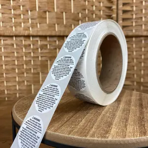 1.25" Candle Warning Label: 25 -