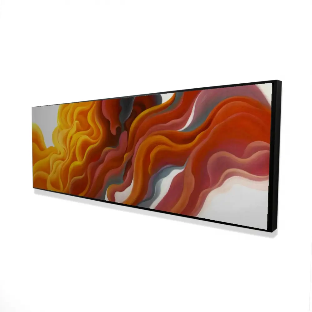 360 Stand Colorful Vibrant Smoke Abstract Framed Wall Art - 20x60 in. Alternative Artistic Print, Modern Home Decor, Home Styling, Room Aesthetic, Pinterest Aesthetic Wall Art, Artwork, Decor Inspo