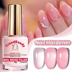 2pcs Fast Dry Keratin Nail Hardener Polish Suitable for Weak Nails - Oil-Based Formula for Instant Strength, Long Lasting Nail for Hands & Toenails, /Korean Nail Care for Weak, Brittle, Splitting Nails
