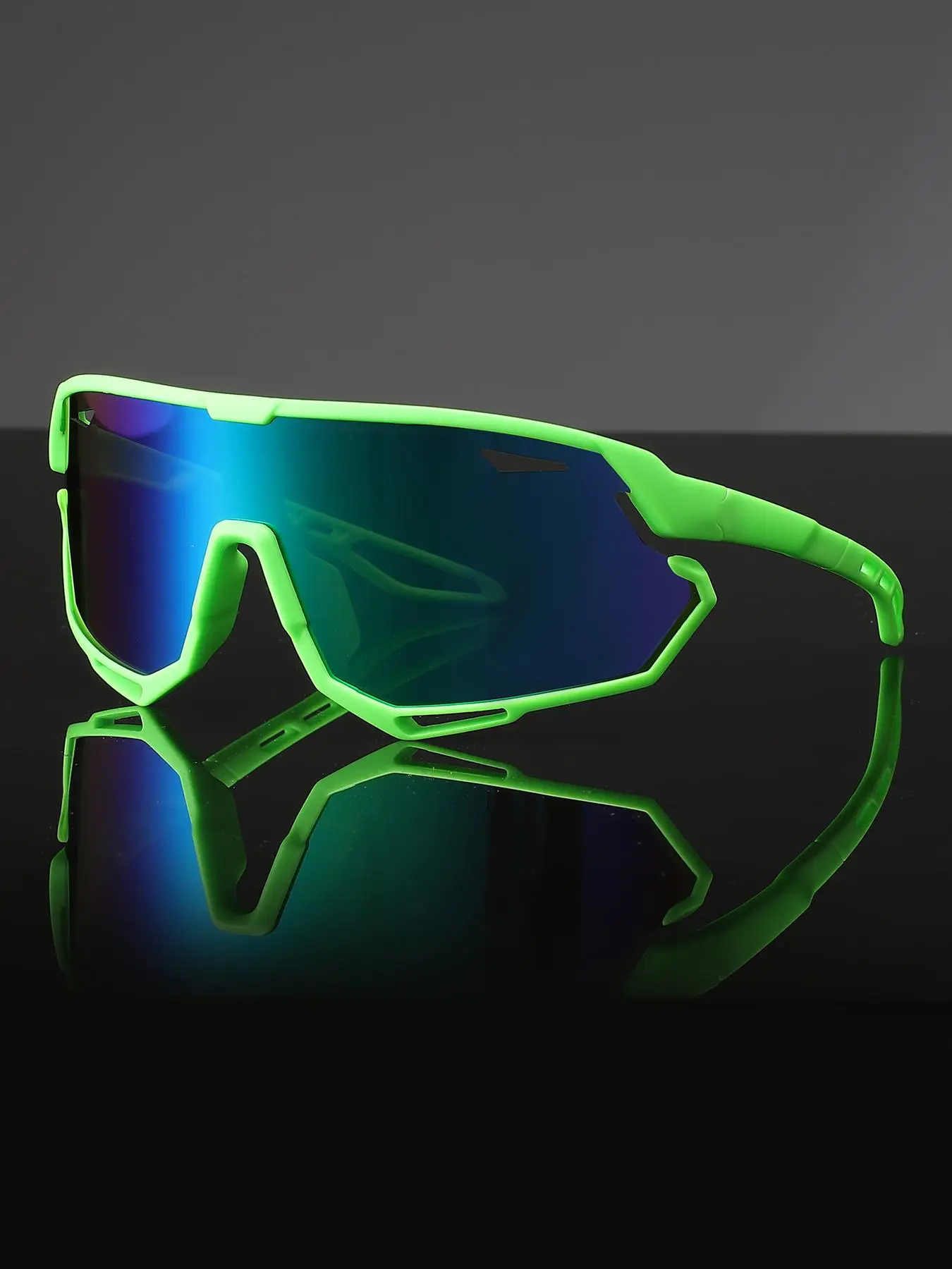 Sporty Children's Geometric Shaped Hollow Out Design Sunglasses, Sport Goggles for Outdoor Activities Cycling Biking, Sports Eyewear for Boys Girls