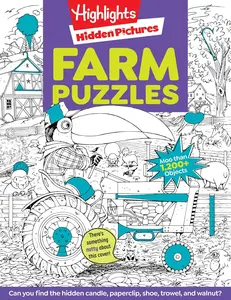 Farm Puzzles: Ultimate Farm Picture Puzzle Book with Over 1,200 Objects to Seek and Find, Farm-Themed Activity Book for Kids 6 and Older