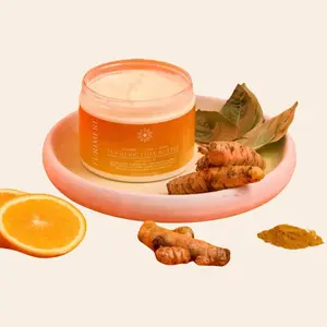 elevate Turimere Luxe Turmeric Body Butter - Radiant Skin Formula with Jojoba Grapeseed & Sweet Almond Oils for Even Tone & Hydration - Gentle Golden Nourishing Radiance Restore Skin Repair Moisturizer - Vegan & Cruelty-Free exfoliate and