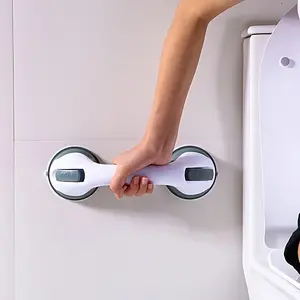 Shower Handle Bathtub and Shower Grab Bar Suction Rod Handle Bathroom Bathtub Handle - Balance Aid Suitable for Tile, Glass, and Hard Plastic Only