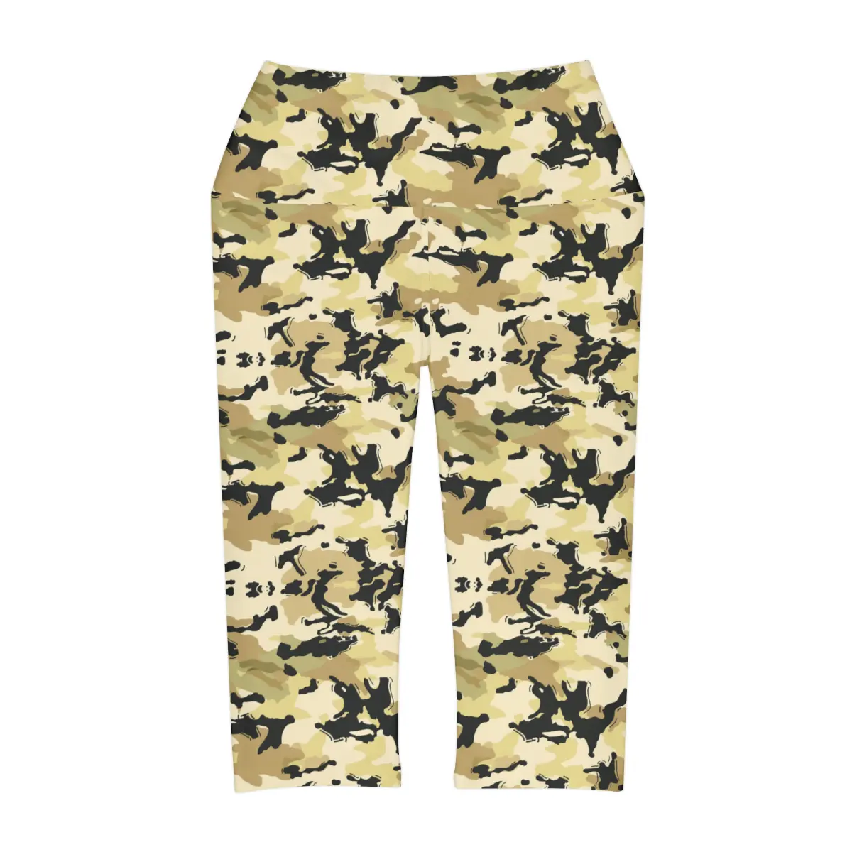 Dessert Camo Yoga Capri Leggings