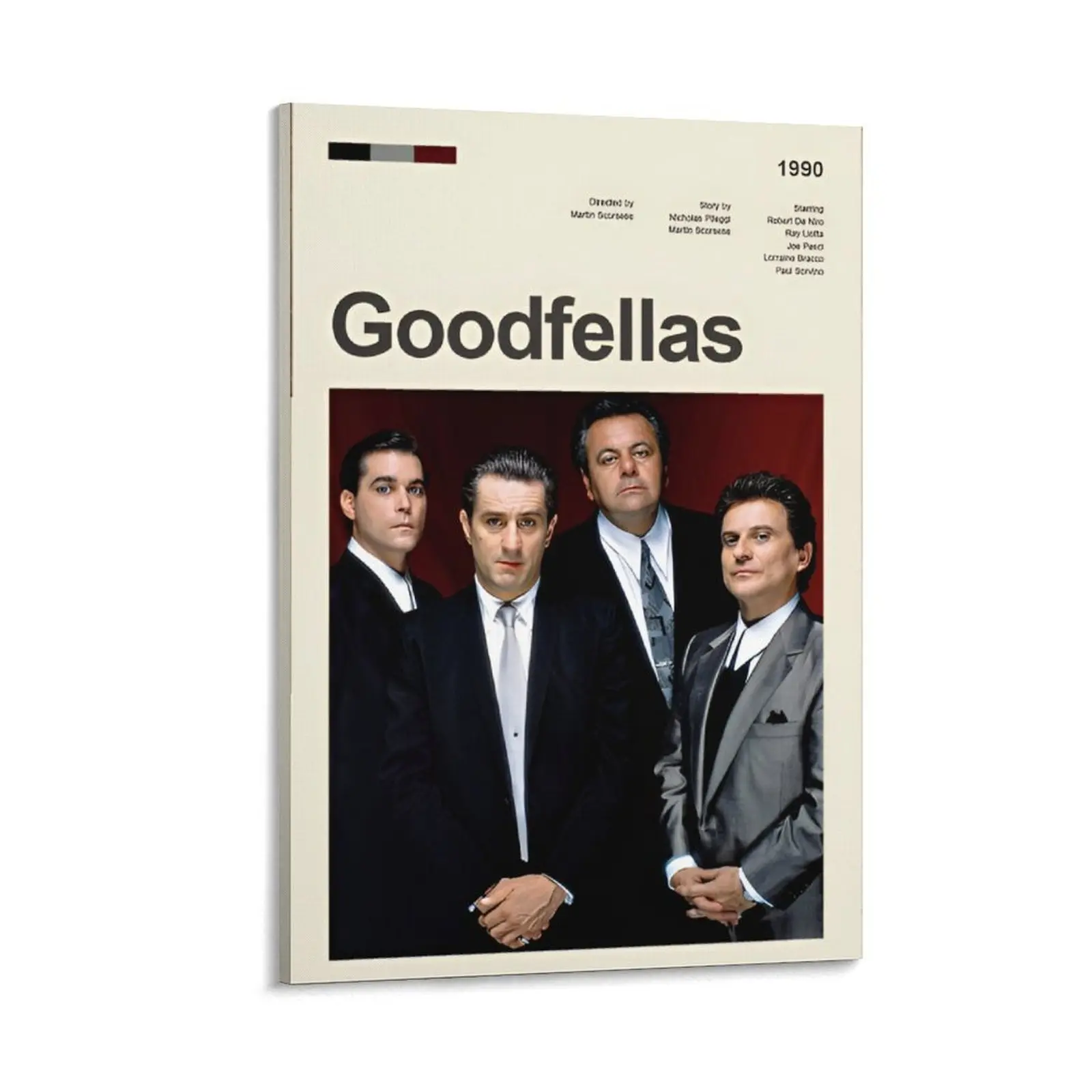 Mid Century Modern Goodfellas Movie Poster, Retro Movie Print, Modern Vintage Movie Posters