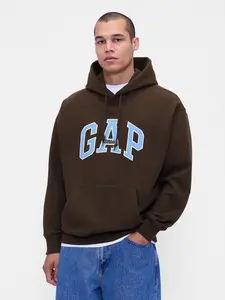Gap Men's Heavyweight Oversized Logo Hoodie  - Gender Neutral