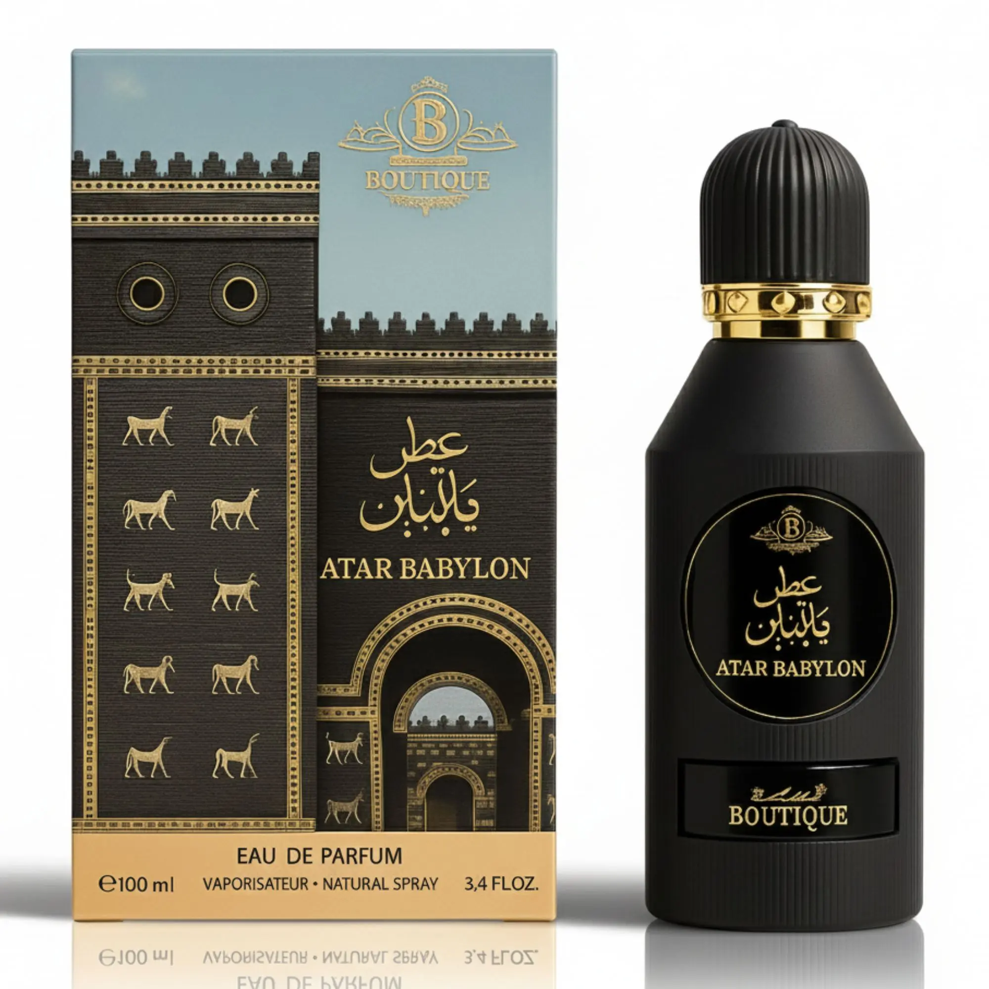 Men's Boutique Atar Babylon 3.4 FL.OZ Perfume - 3 to 3.9 fl oz Single Item, Premium Long-Lasting Scent for Daily Wear & Gifting, Elegant Designer-Style Fragrance