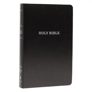 KJV Holy Bible – Black Leather-Look Edition with Red Letter Text & Comfort Print (Imitation Leather)