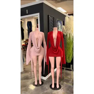 Working At The Pyramid Draped Mini Dress