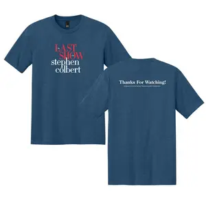 The The Last Show With Stephen Colbert 2026 T-shirt- TV SERIES Shirt - Sweatshirt - Hoodie Unisex Heavy Cotton Tee