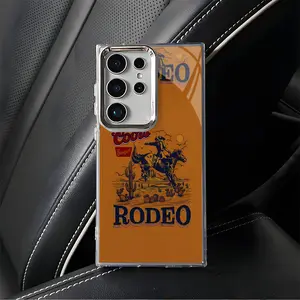 Coors Rodeo Banquet Retro Design pattern Aesthetic Soft Phone Cases For SAMSUNG GALAXY S25 S24 S23 S22 A14 A15 A16 A25 A26 A34 A36 A53 A54 A55 A56 FE PLUS ULTRA EDGE 5G Clear Silicone TPU Electroplating Lens Frame Shockproof Phone Cases Cover L1444