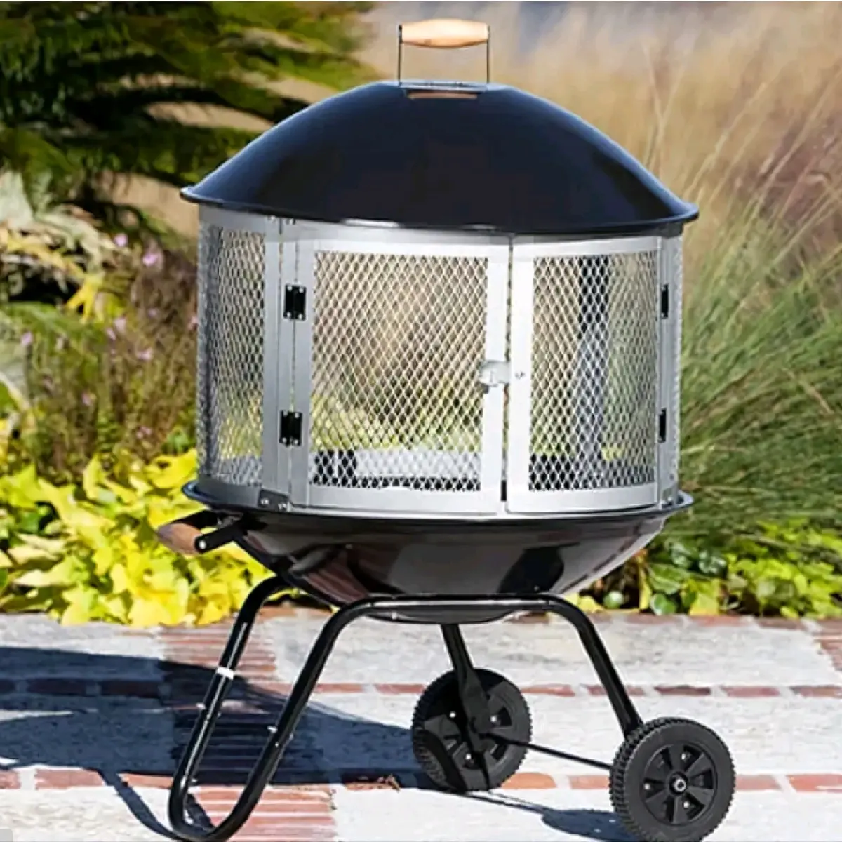 Fire Sense Bessemer Black Patio Fireplace
