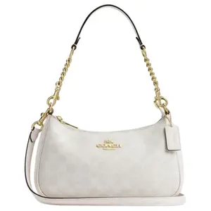Coach Teri 25 Medium Women's Crossbody Bag with Detachable Strap in Chalk White