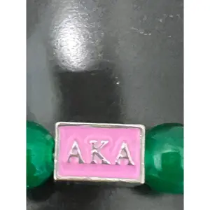 Alpha Kappa Alpha AKA Bling Bracelet Pink Bar