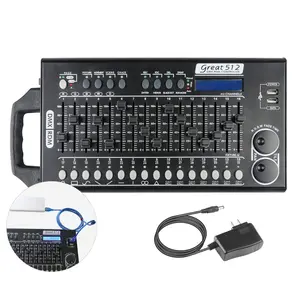 DMX 512 Stage Light Controller - 512 Channel DMX Lights Controller with Built-in Program and RDM Dip Switch Function