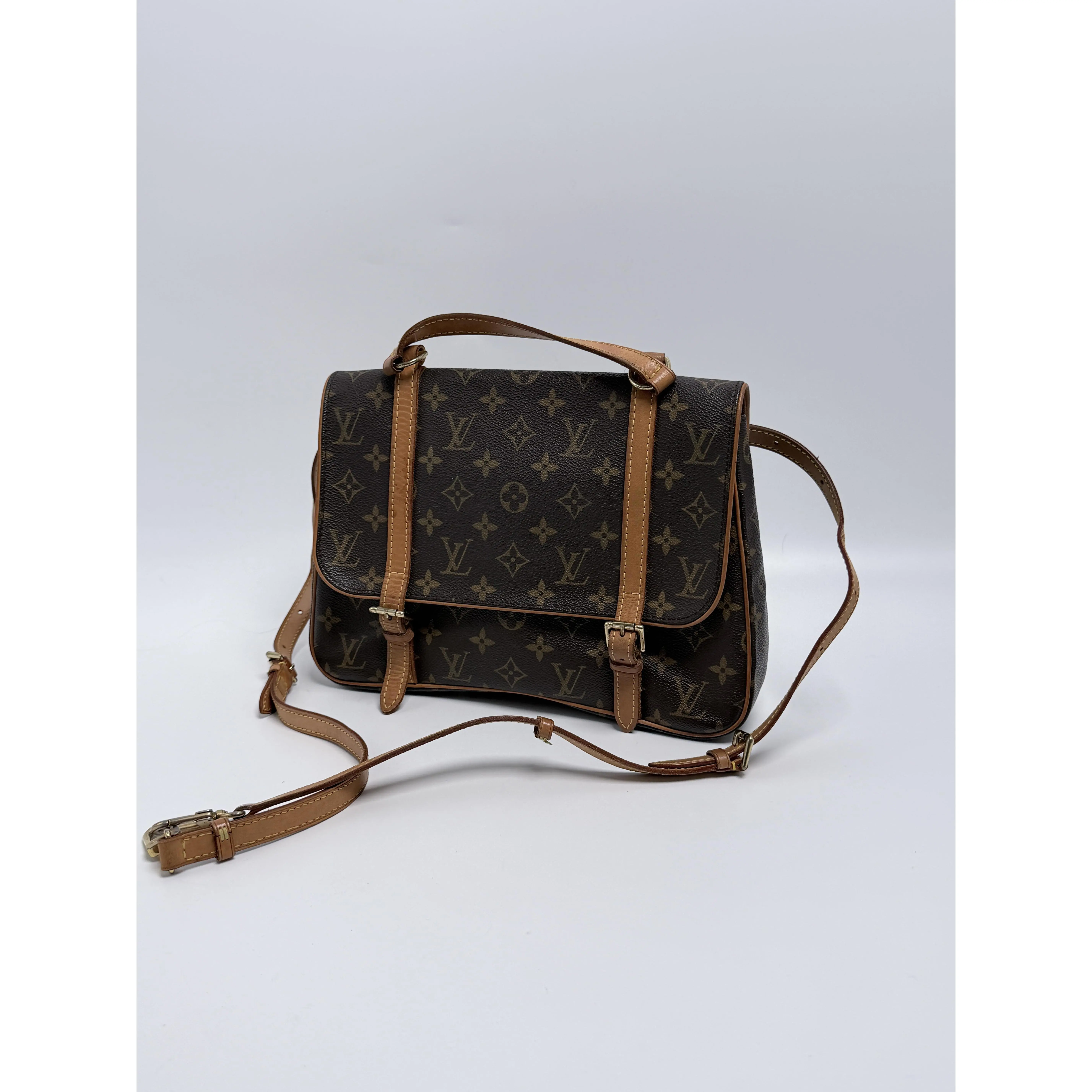 Pre-owned Louis Vuitton Canvas Shoulder Bags Monogram Marelle Sac à Dos Convertible Crossbody Bag Backpack Shoulder Handbag BIN004LV