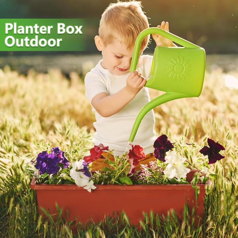 Railing planter box  deck hanging planters for railings 169 inch balcony planters railing hanging with metal brackets black and red