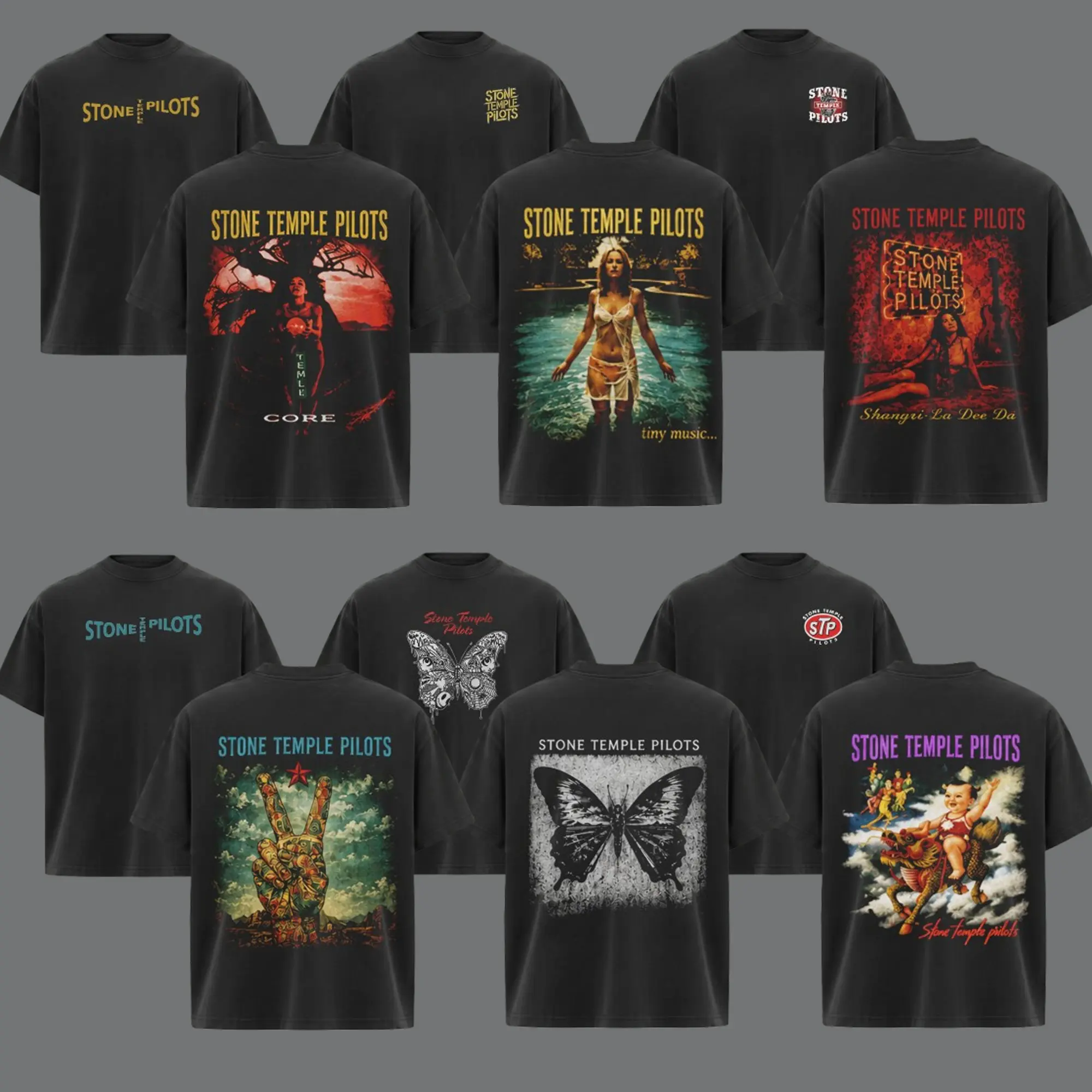 [Collection] Stone Temple Pilots Core Album Band T-Shirt , Vintage Rock Band Tee , Rock Band Shirt, Retro Music Tee, Rock Music Lover Shirt, Vintage Band Shirts Casual Fabric Fit Top , Top Men's and Women's Clothing
