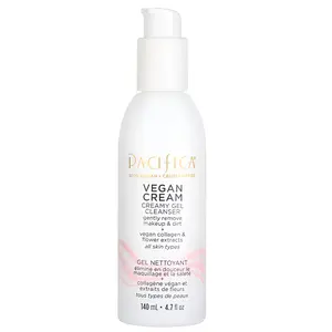 Pacifica Vegan Cream Creamy Gel Cleanser for Unisex, 4.7 Ounce