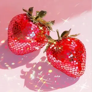 Strawberries 5D Diamond Painting Art Kits for Beginner DIY Full Drill Diamond Dots Crystal Craft Kits for Home Wall Decor Gifts
