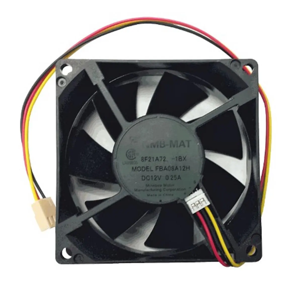 Panaflo 23-8025-05 CPU Fan - 80x80x25 mm Hydro Wave Bearing Fan, 2950 rpm, 3-Pin Connector, 39.6 CFM, with Speed Sensor for Computer Accessories Cooling
