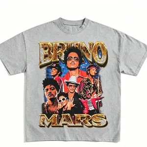 Bruno Bootleg Style Tee, Mars 2026 New Album Tshirt, The Romantic Tour Merch, Unisex Y2K Cotton Tee, R&B Music Top, Graphic Tees, Concert Outfits 16D
