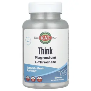 KAL Think Magnesium L-Threonate, 60 Tablets